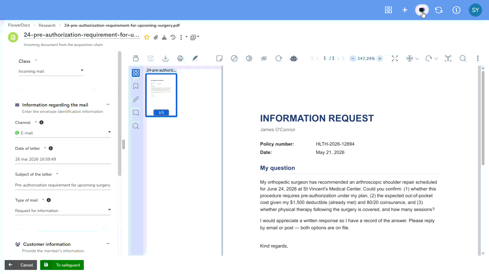 Quick Prompts seamlessly embedded in the everyday document workspace